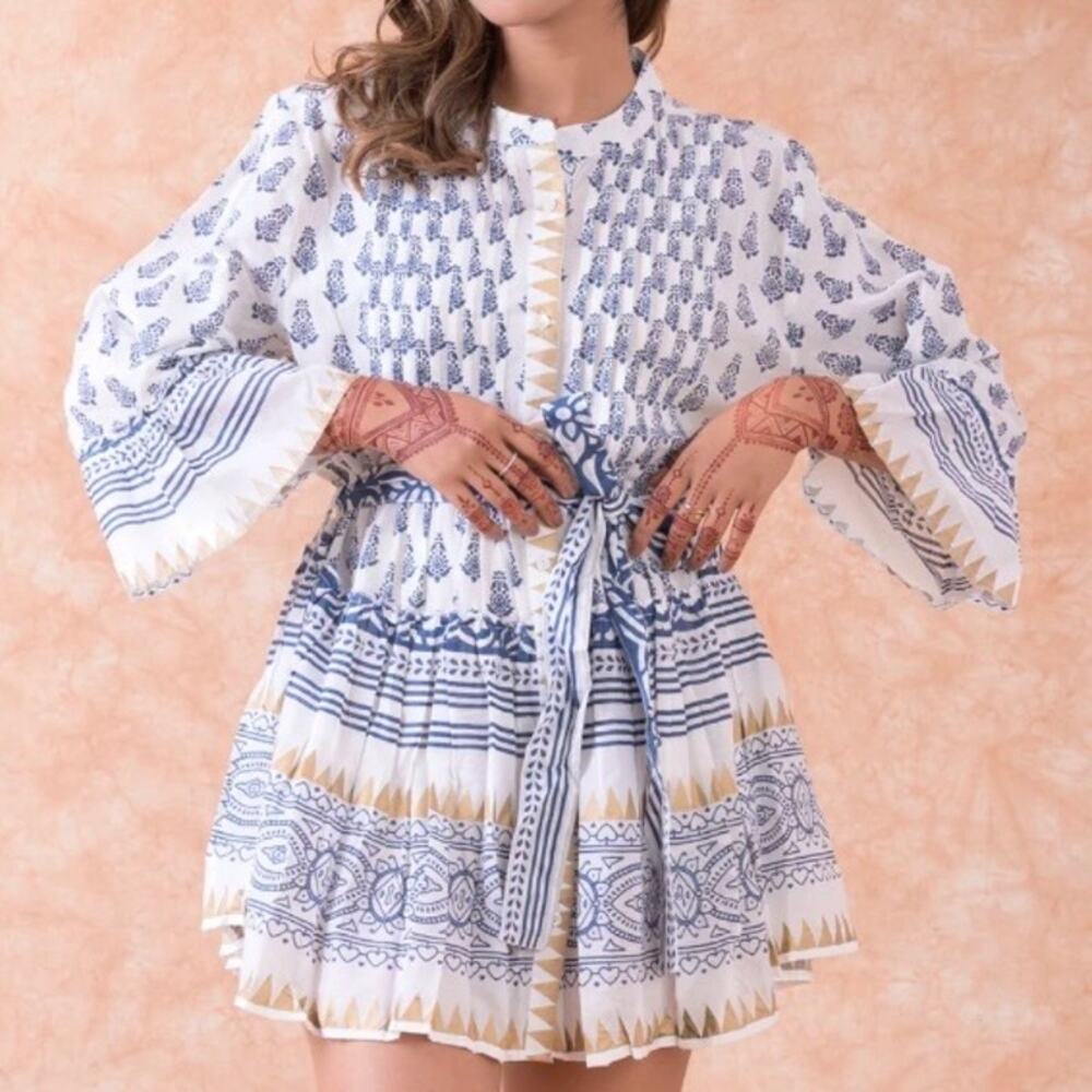 RHEA | Cotton Tunic Shirt Dress
